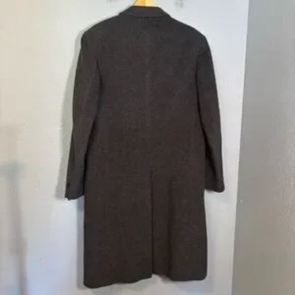 Kuppenheimer Men's Grey Wool Cashmere Long Overcoat - Picture 8 of 10